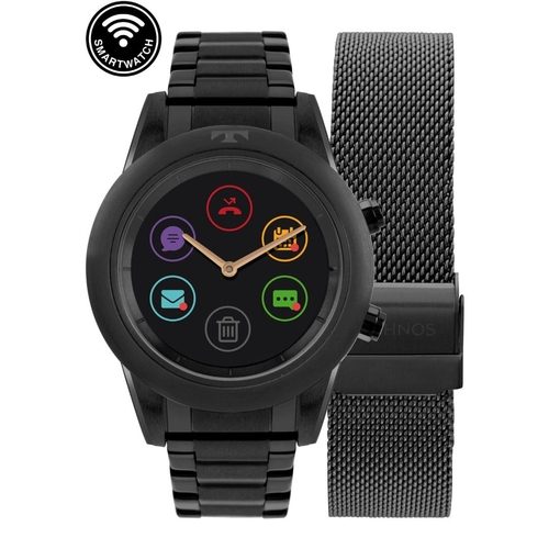 Relógio feminino smartwatch híbrido technos connect com mostrador em madreperola Outlet