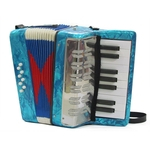 Acordeon Sanfona Gaita Infantil 8 Baixos Brinquedo Crianças Azul Oferta