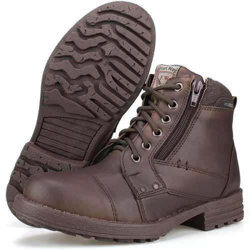 bota com cadarço infantil