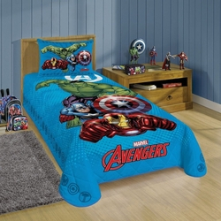 Jogo De Cama 2 Pçs Infantil Avengers Vingadores Herois Menor preço em Jogo De Cama 2 Pçs Infantil Avengers Vingadores Herois