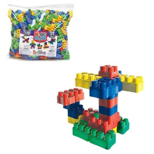 Blocos De Montar 500 Peças Brinquedo Didático Infantil Menor preço em Blocos De Montar 500 Peças Brinquedo Didático Infantil