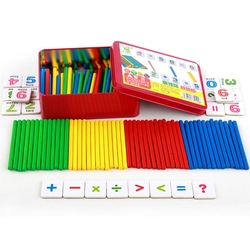 Contagem varas de madeira Blocos magnéticos Conjunto matemáticos Brinquedos Educativos para meninos e meninas é boa?