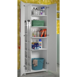 Armário P/ Lavanderia 2 Portas Espaço Escada Armazenamento Menor preço em Armário P/ Lavanderia 2 Portas Espaço Escada Armazenamento