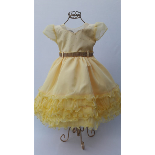 vestido da bela amarelo