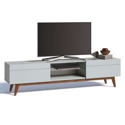 Menor preço em Rack Classic I 2 GV Branco Acetinado 218 cm