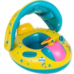 Piscina infantil de bebé Segurança Qualidade Float Inflável Pára-ajustável assento de barco anel de nadar piscina de água Brinquedos Piscina infantil de bebé Segurança Qualidade Float Inflável Pára-ajustável assento de barco anel de nadar piscina de água Brinquedos