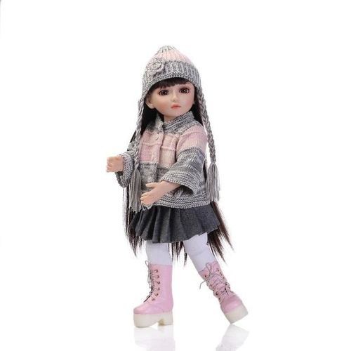 18 Polegadas Boneca American Girl Acessórios Quatro Peças Camiseta Chapéu Lenço de cabeça Calça