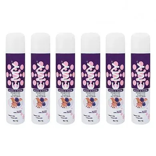 Qual o preço do(a)Kit Com 6 Unid Spray Secante de Esmalte Emy 400ml Kit Com 6 Unid Spray Secante de Esmalte Emy 400ml