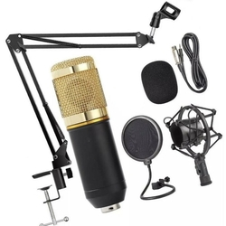 Kit Microfone Bm800 + Pop Filter + Aranha + Braço Articulado Menor preço em Kit Microfone Bm800 + Pop Filter + Aranha + Braço Articulado