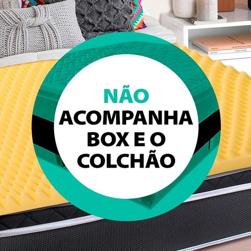 Pillow top casal massageador casca de ovo espuma d23 Clearance