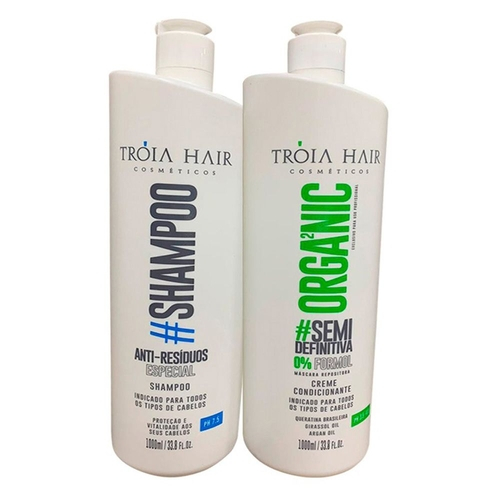 Qual o preço do(a)Kit progressiva Organic Tróia hair sem formol 2x1litro Kit progressiva Organic Tróia hair sem formol 2x1litro