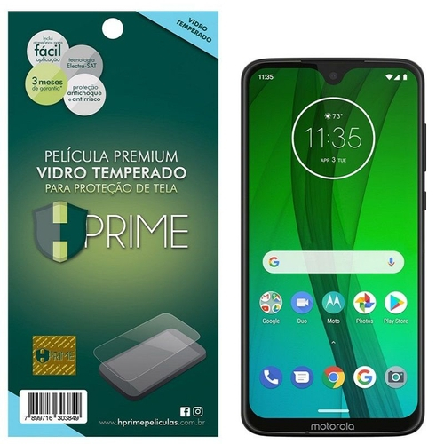 Película Hprime Para Motorola Moto G7 Plus Vidro Temperado Hprime Para Motorola Moto G7 Plus