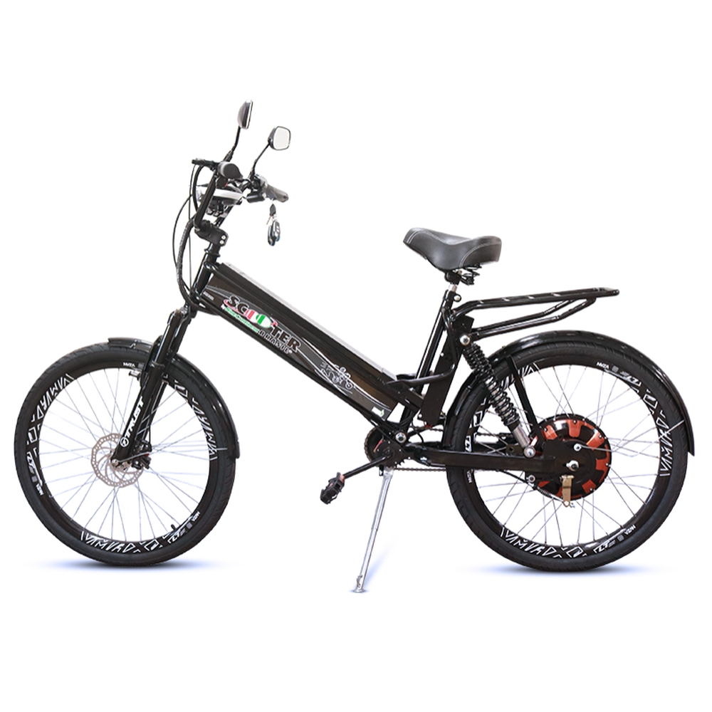 Bicicleta Elétrica Scooter Brasil 800W Aro 26 Garfo Fixo Com