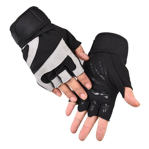 Feminino E Masculino Esportivo Para Ciclismo Fitness Academia Malhação exercício Luvas Meio Dedo bikb Yh