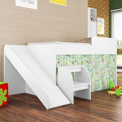 Mini Cama Infantil com Escorregador Meu Fofinho Branco - Art In Móveis Menor preço em Mini Cama Infantil com Escorregador Meu Fofinho Branco - Art In Móveis