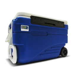 Caixa Térmica EasyCooler com Termômetro e Rodas 36 Litros - EasyPath Menor preço em Caixa Térmica EasyCooler com Termômetro e Rodas 36 Litros - EasyPath