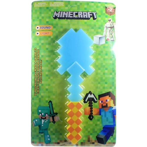 Espadinha Minecraft De Diamante - 47cm Com Som E Luz na Americanas Empresas