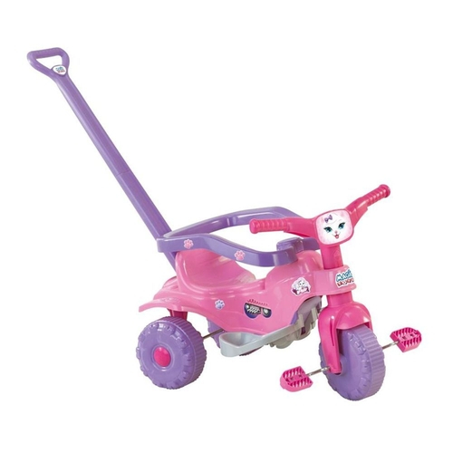 Triciclo Tico Tico Pets rosa Motoca Infantil - Magic Toys 2811