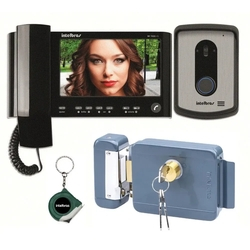 Kit Interfone video porteiro eletronico Intelbras Fechadura Menor preço em Kit Interfone video porteiro eletronico Intelbras Fechadura