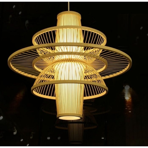 New Chinese Style Living Room Dining Bamboo Rattan Chandelier Dining Room Bamboo Rattan Chandelier