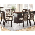 Conjunto De Mesa Para Sala De Jantar Zurique Com 8 Cadeiras Jady
