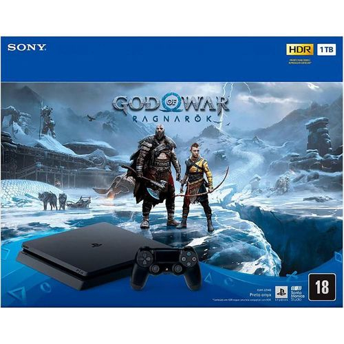 Console Playstation 4 com Jogo God of War Ragnarök Multisom