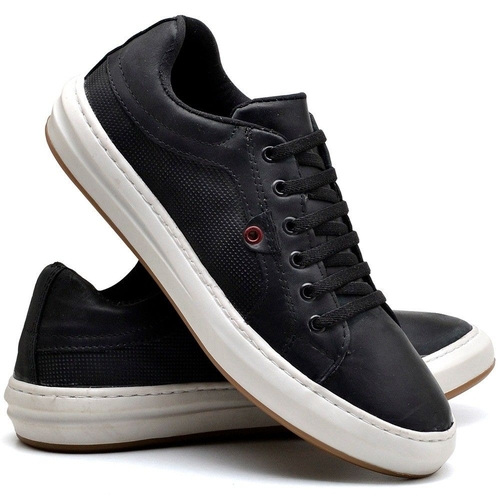 sapatenis masculino couro preto