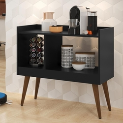 Conjunto Sala com Aparador Café Luanda / Mesa de Centro e Lateral Cissa - Preto - RPM Móveis é boa?