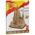 Quebra Cabeça 3D Puzzle Sagrada Familia Com 184 Peças Mc153H