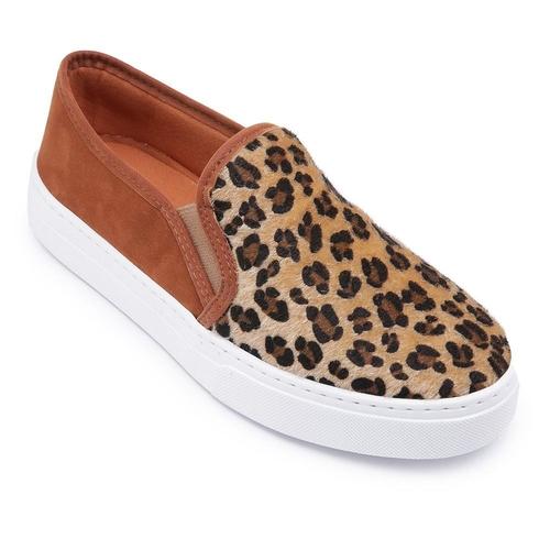 slip on feminino de onça