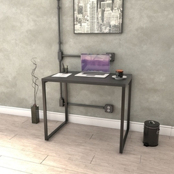 Escrivaninha Trevalla Kuadra Me90-E10 Industrial 90cm Preto Onix Menor preço em Escrivaninha Trevalla Kuadra Me90-E10 Industrial 90cm Preto Onix