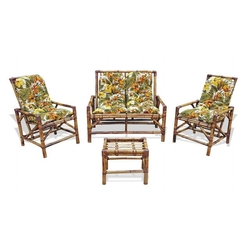 Conjunto Sofá De Área Bambu 4 Lugares De Fabricação Artesanal - 1 Sofá + 2 Cadeiras + 1 Mesa De Cent Menor preço em Conjunto Sofá De Área Bambu 4 Lugares De Fabricação Artesanal - 1 Sofá + 2 Cadeiras + 1 Mesa De Cent
