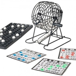 Jogo de BINGO LOTO Globo GRANDE Giratório Metálico Porta Bolinhas 75 Cartelas Numeradas é boa?