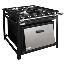 Fogão Industrial 4 bocas Grelha 30x30 com Forno Tampa inox Centermaq é boa?