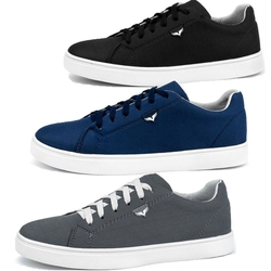 Kit Sapatenis Neway SW Preto, Azul e Chumbo é boa?