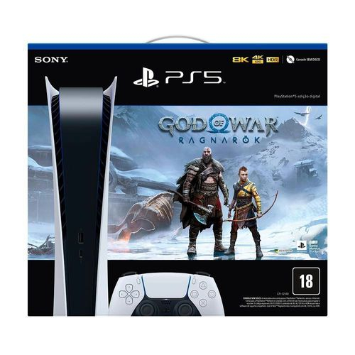 USADO: Console Playstation®5 Edição Digital + God Of War Ragnarök - PS5 em  Promoção na Americanas