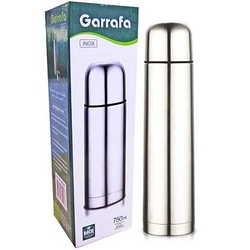 Garrafa Isotérmica 750 Ml Rio De Ouro Prata Menor preço em Garrafa Isotérmica 750 Ml Rio De Ouro Prata