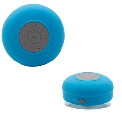 Mini Caixinha De Som Portátil Bluetooth Para Chuveiro Azul Menor preço em Mini Caixinha De Som Portátil Bluetooth Para Chuveiro Azul
