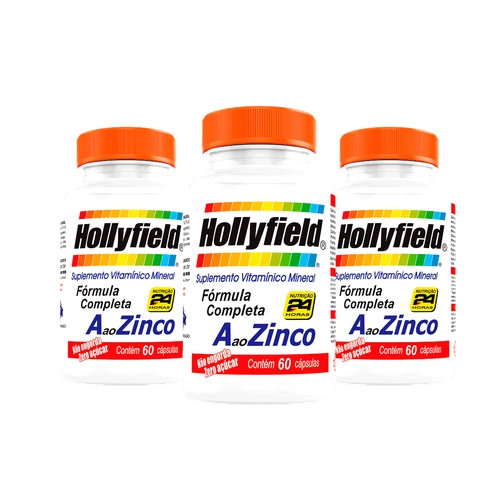 Até 10 OFF | Cupom Americanas ✂ Multivitamínico Hollyfield A à Zinco 60 Cápsulas kit com 3 em Promoção
