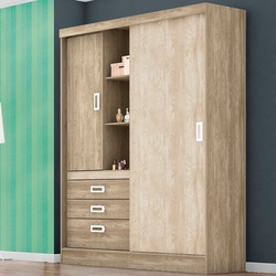 Guarda-Roupa Demobile Slim 2 Portas 3 Gavetas Menor preço em Guarda-Roupa Demobile Slim 2 Portas 3 Gavetas