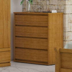 Cômoda 4 Gavetas Imbuia Paris Bianchi Móveis Menor preço em Cômoda 4 Gavetas Imbuia Paris Bianchi Móveis