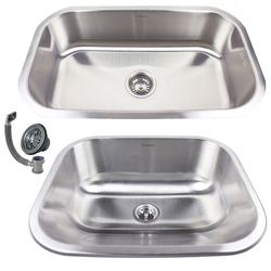 Kit Tanque + Cuba de Embutir HQ9471 Escovado Inox Guimmis® Menor preço em Kit Tanque + Cuba de Embutir HQ9471 Escovado Inox Guimmis®
