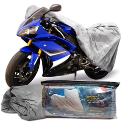 Capa Protetora Para Cobrir Moto (100% Impermeável com forro) - G Menor preço em Capa Protetora Para Cobrir Moto (100% Impermeável com forro) - G