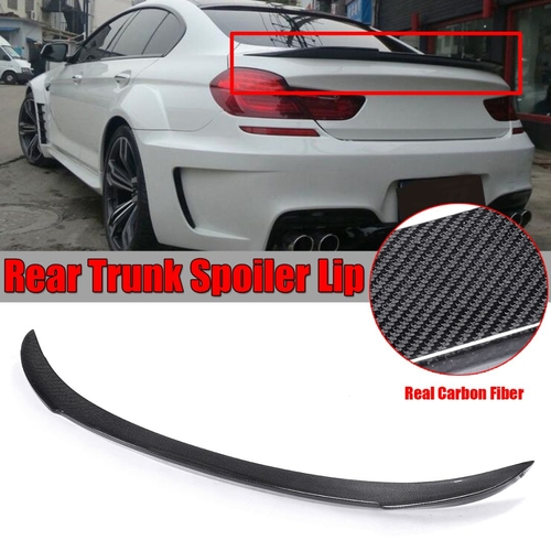 For BMW F06 640i 650i M6 Gran Coupe 4Door Rear Trunk Spoiler Wing Carbon Fiber