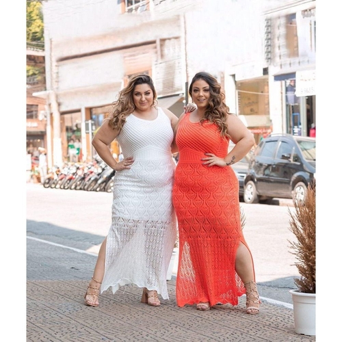 vestidos de croche plus size