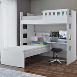 Beliche Escrivaninha com Grade de Proteção 100% Mdf U231681 Branco
