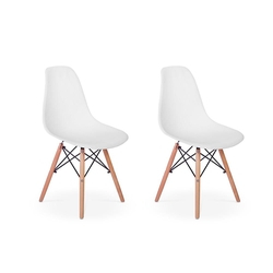 Conjunto 2 Cadeiras Charles Eames Eiffel Wood Base Madeira - Branca é boa?