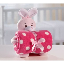 Kit Manta Microfibra com Bichinho de Pelúcia Baby Bouton Coelho Rosa Menor preço em Kit Manta Microfibra com Bichinho de Pelúcia Baby Bouton Coelho Rosa