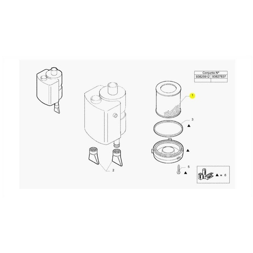 Filtro de ar do motor daily e vertis 5802525725 iveco em promo o