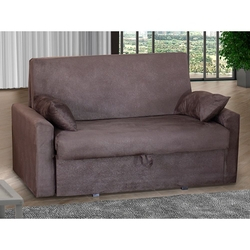 Sofá Cama Matrix Cristal Retrátil com Baú – Marrom – TEC 376 Menor preço em Sofá Cama Matrix Cristal Retrátil com Baú – Marrom – TEC 376